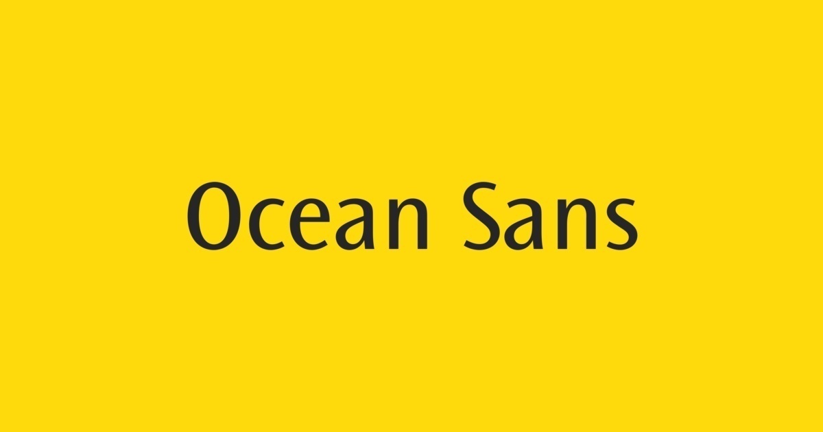フォント Ocean Sans