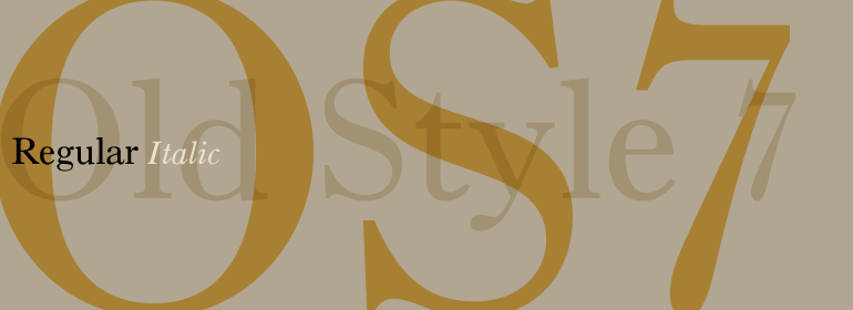 フォント Old Style 7