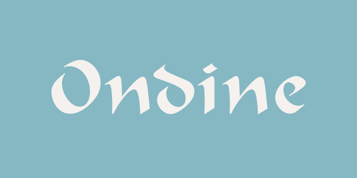 フォント Ondine