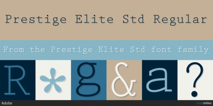 フォント Prestige Elite