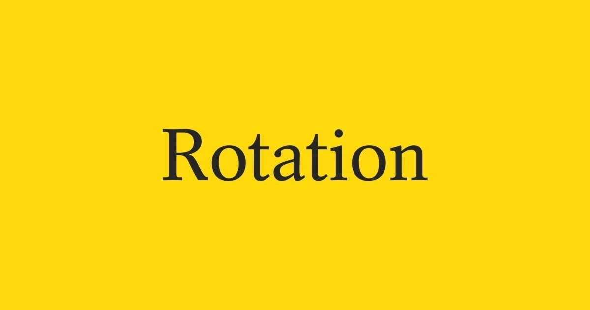 フォント Rotation