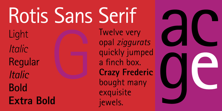 フォント Rotis Sans Serif Std