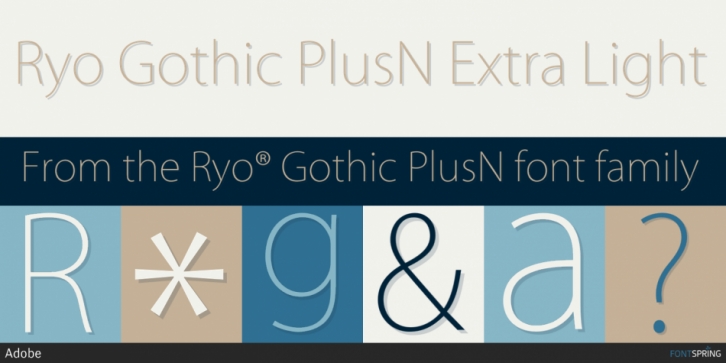 フォント Ryo Gothic PlusN
