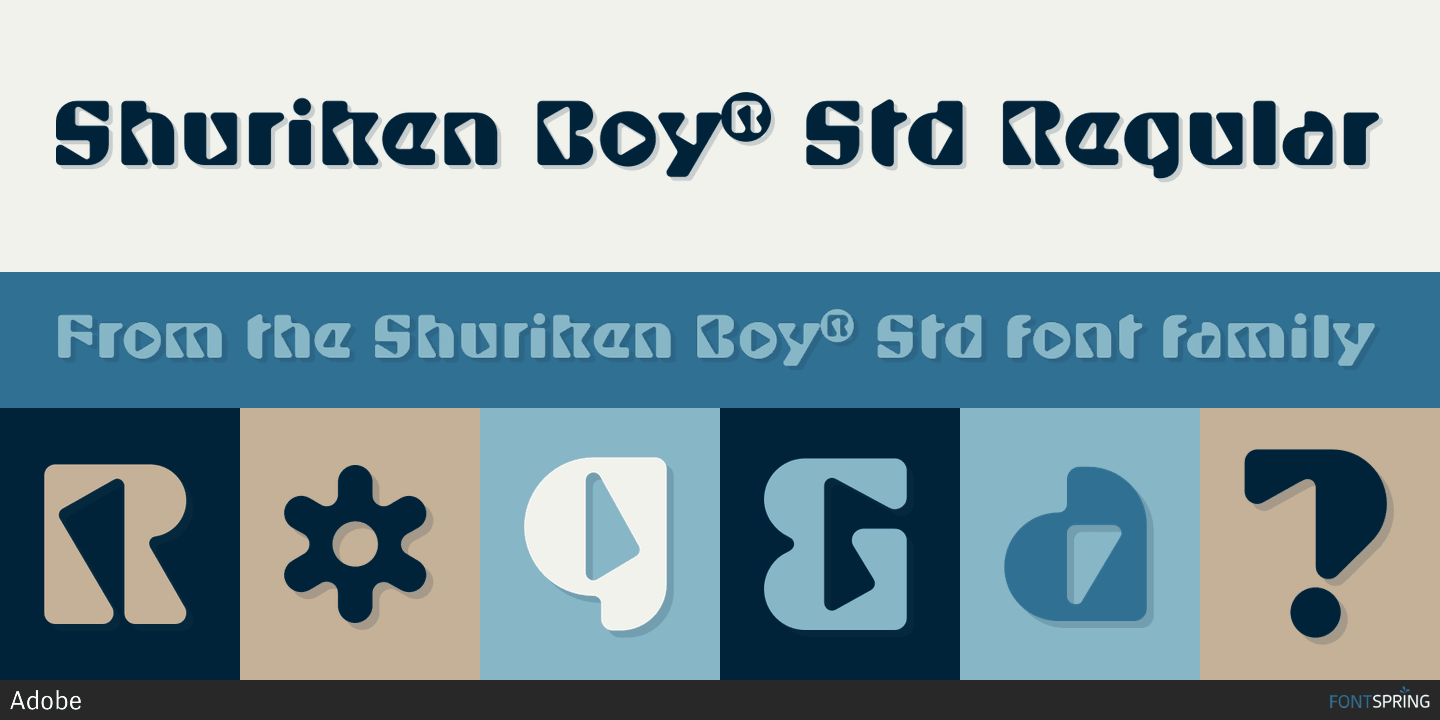 フォント Shuriken Boy