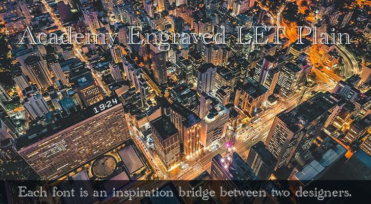 フォント Academy Engraved