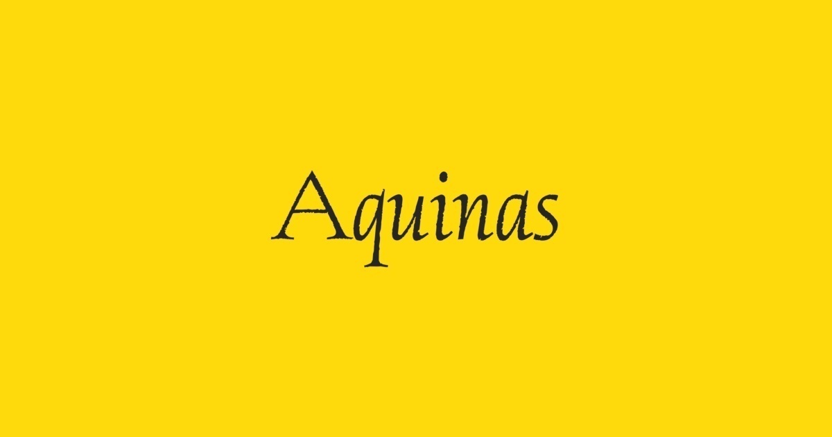 フォント Aquinas