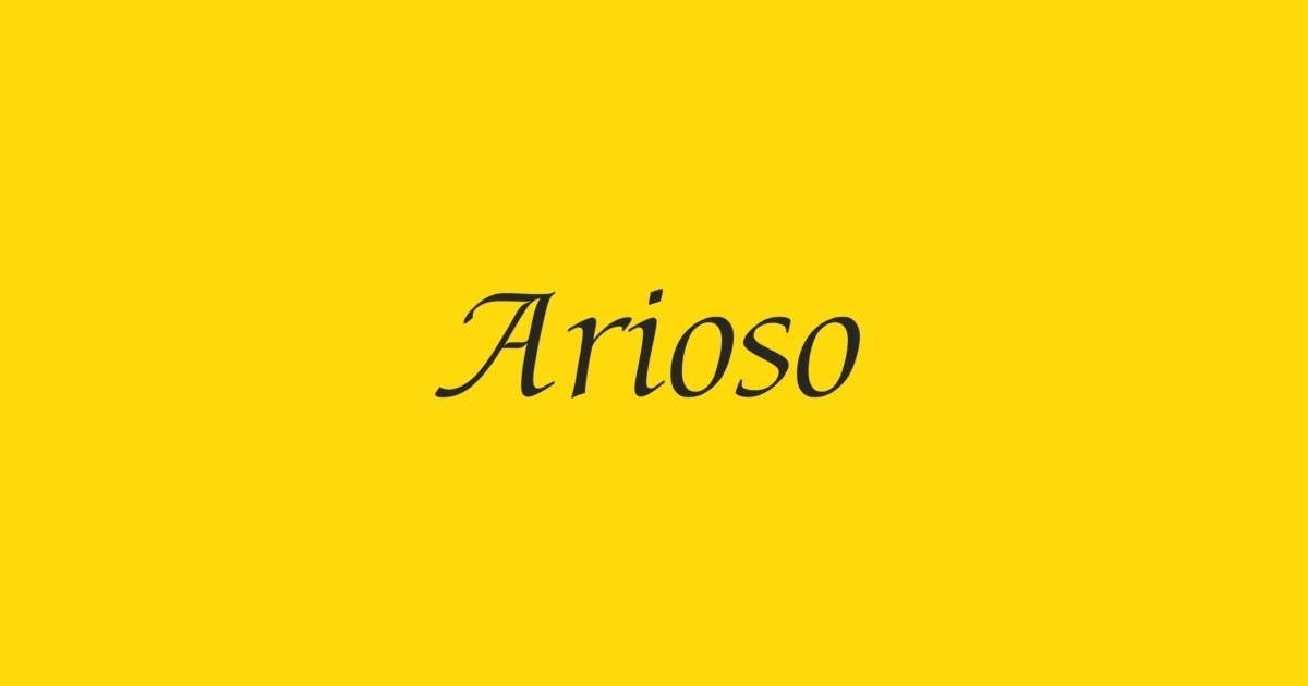 フォント Arioso