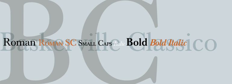 フォント Baskerville Classico