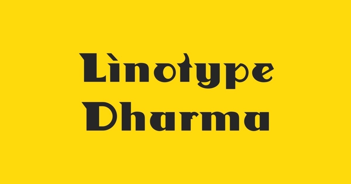 フォント Linotype Dharma