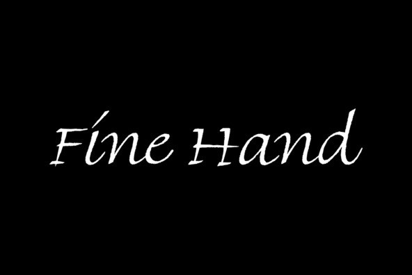 フォント Fine Hand