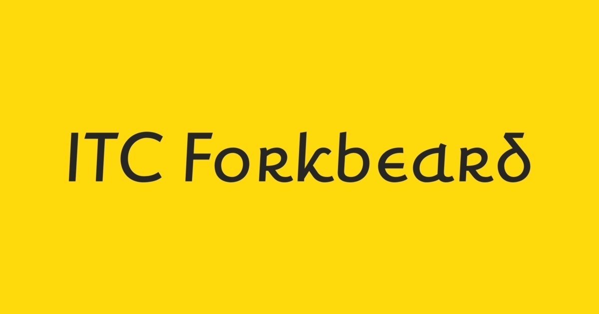 フォント ITC Forkbeard