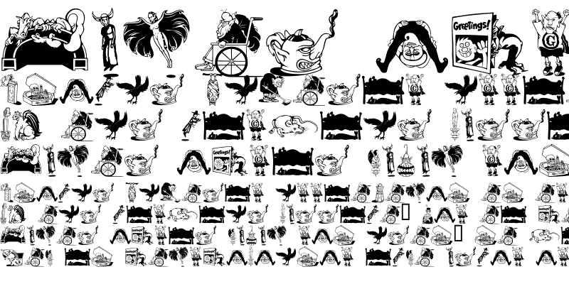 フォント Gargoonies ITC