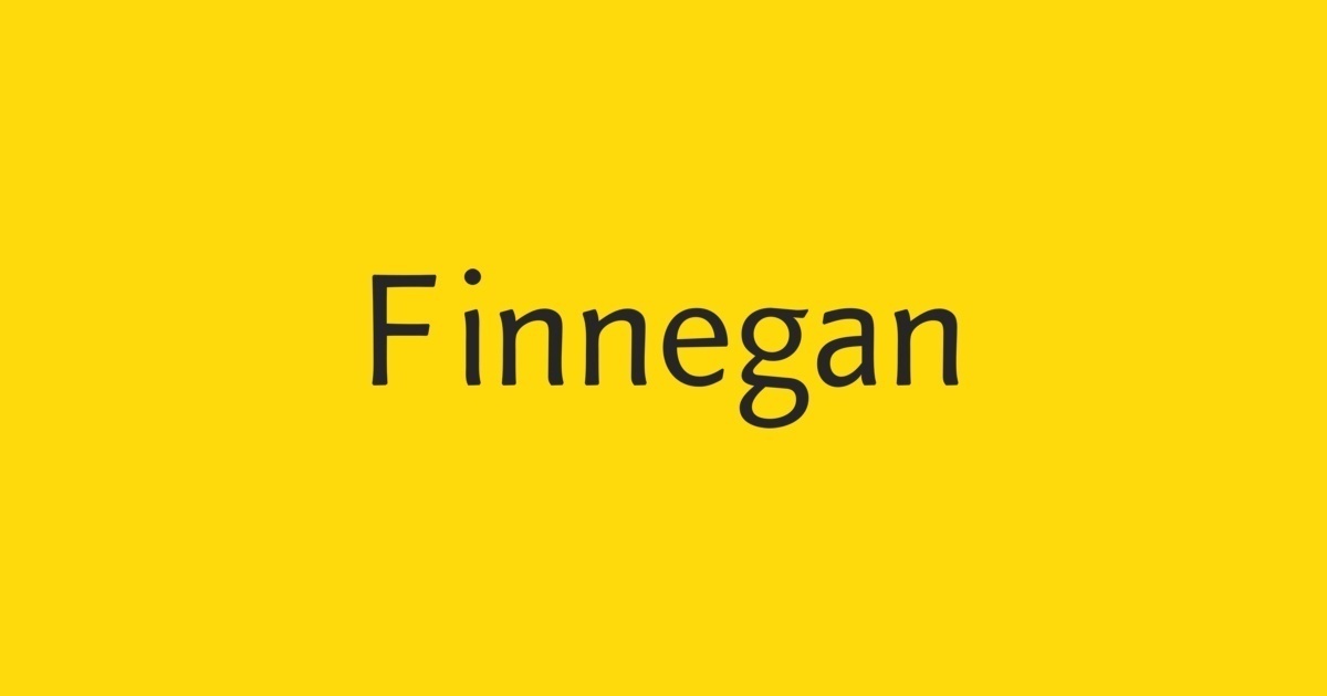 フォント Finnegan
