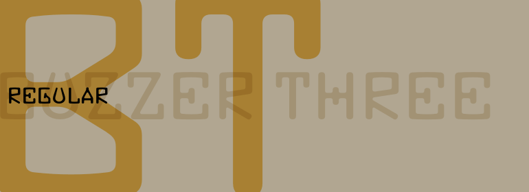 フォント Buzzer Three