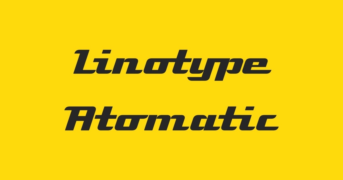フォント Linotype Atomatic