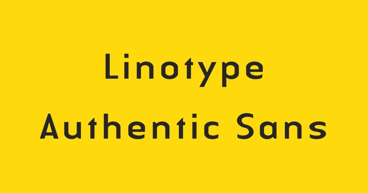 フォント Linotype Authentic Sans
