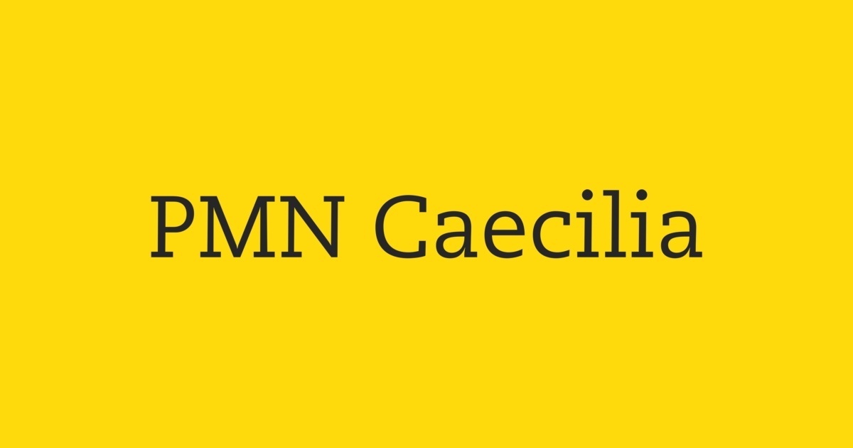 フォント PMN Caecilia