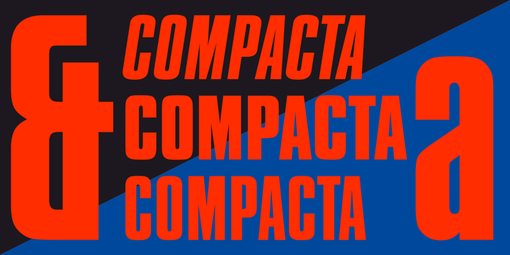 フォント Compacta