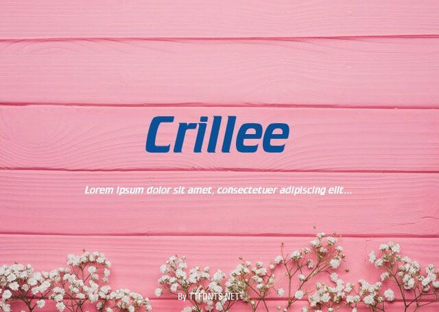 フォント Crillee