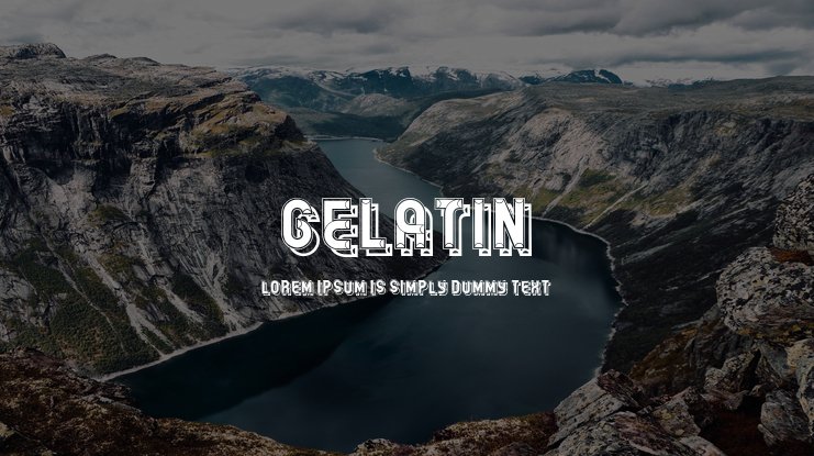 フォント Gelatin
