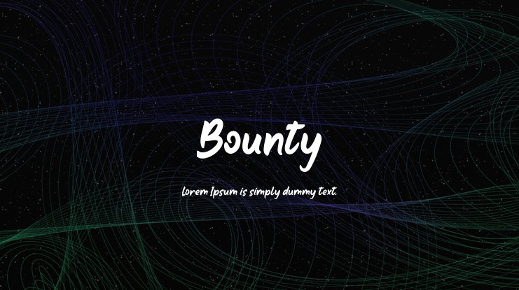 フォント Bounty