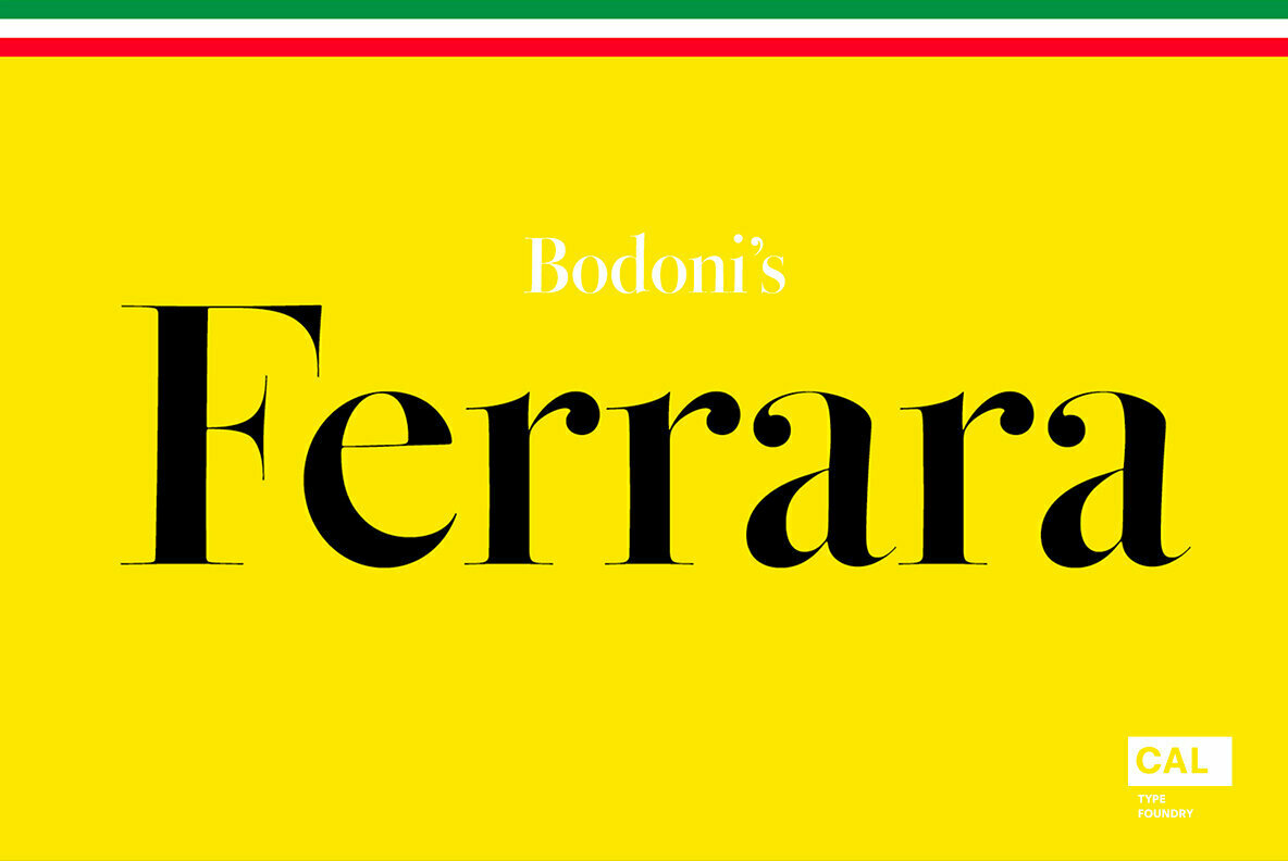 フォント Bodoni Ferrara Banner