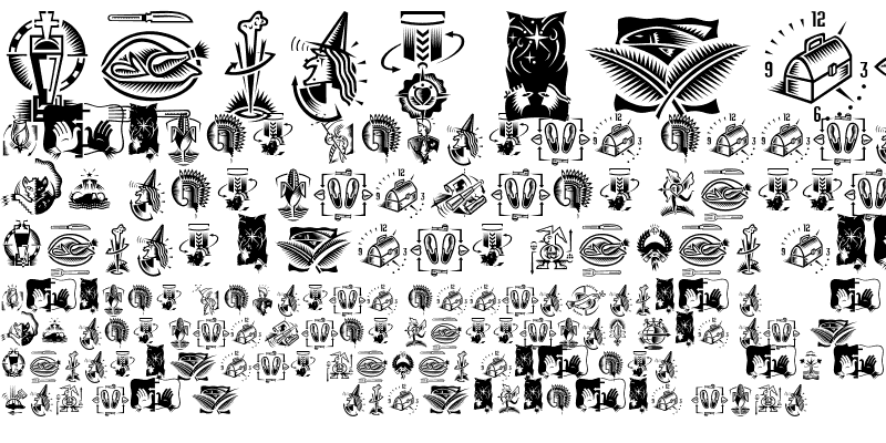 フォント Celebrations