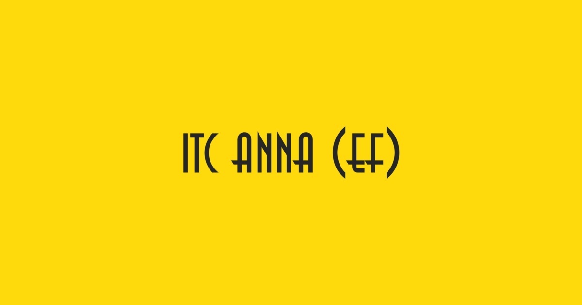 フォント Anna ITC