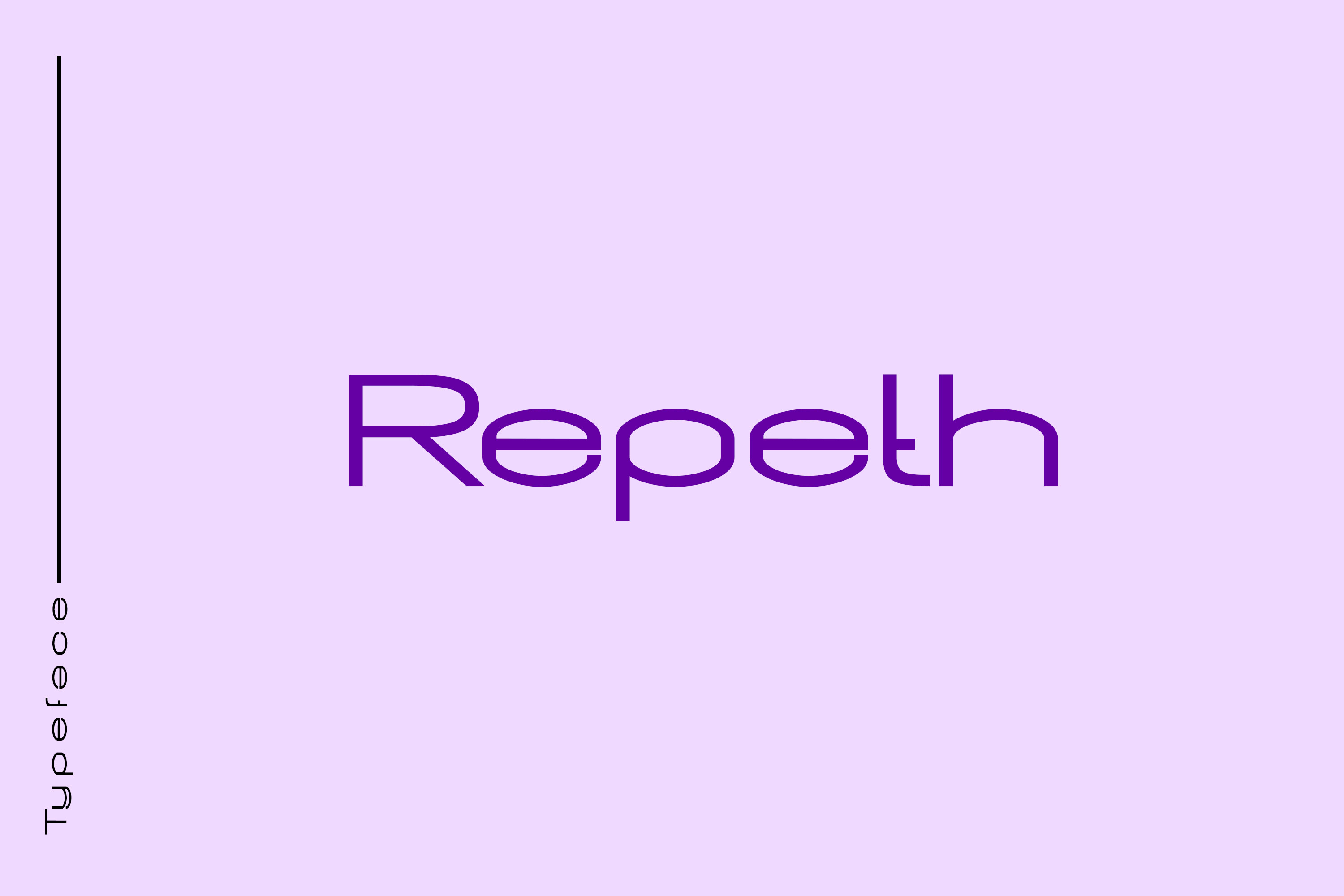 フォント Repeth