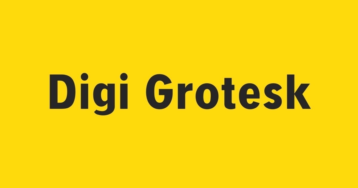 フォント Digi Grotesk