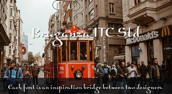 フォント Braganza ITC
