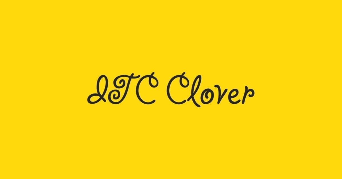 フォント Clover ITC