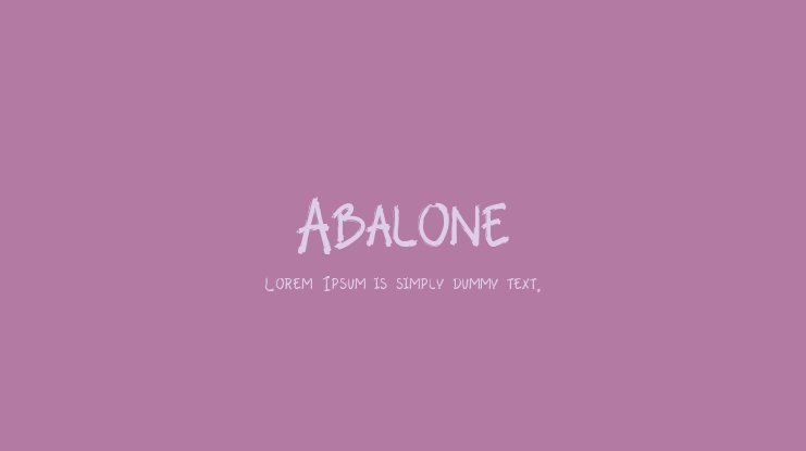 フォント Abalone