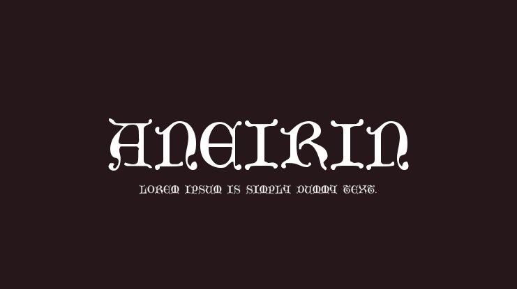 フォント Aneirin