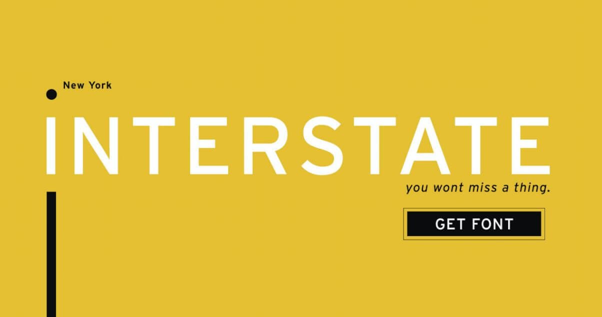 フォント Interstate Condensed