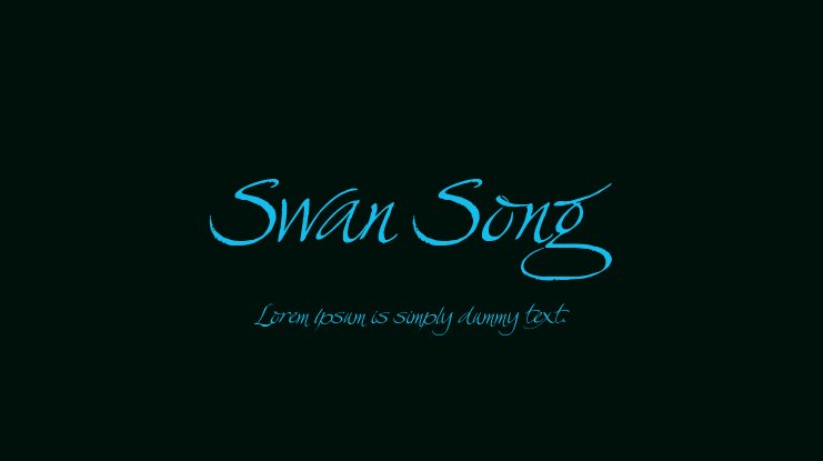 フォント Swan Song