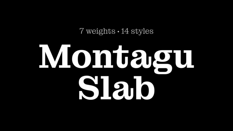 フォント Montagu Slab