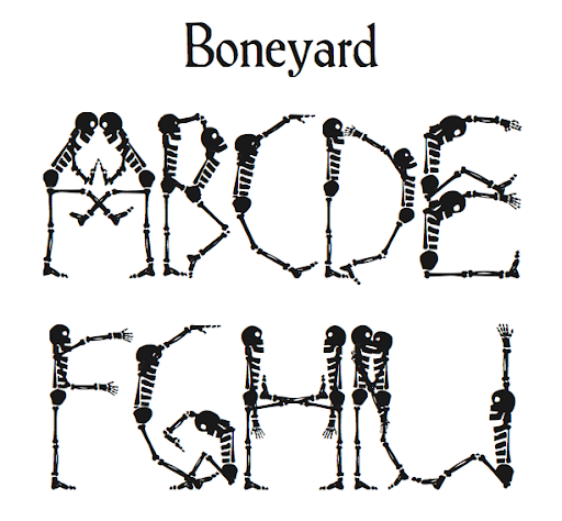 フォント Boneyard