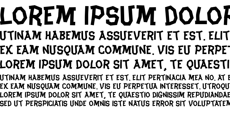 フォント Clunker AOE