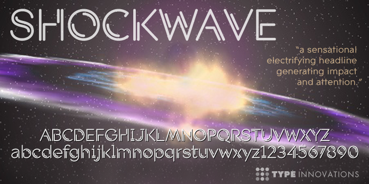 フォント Shockwave