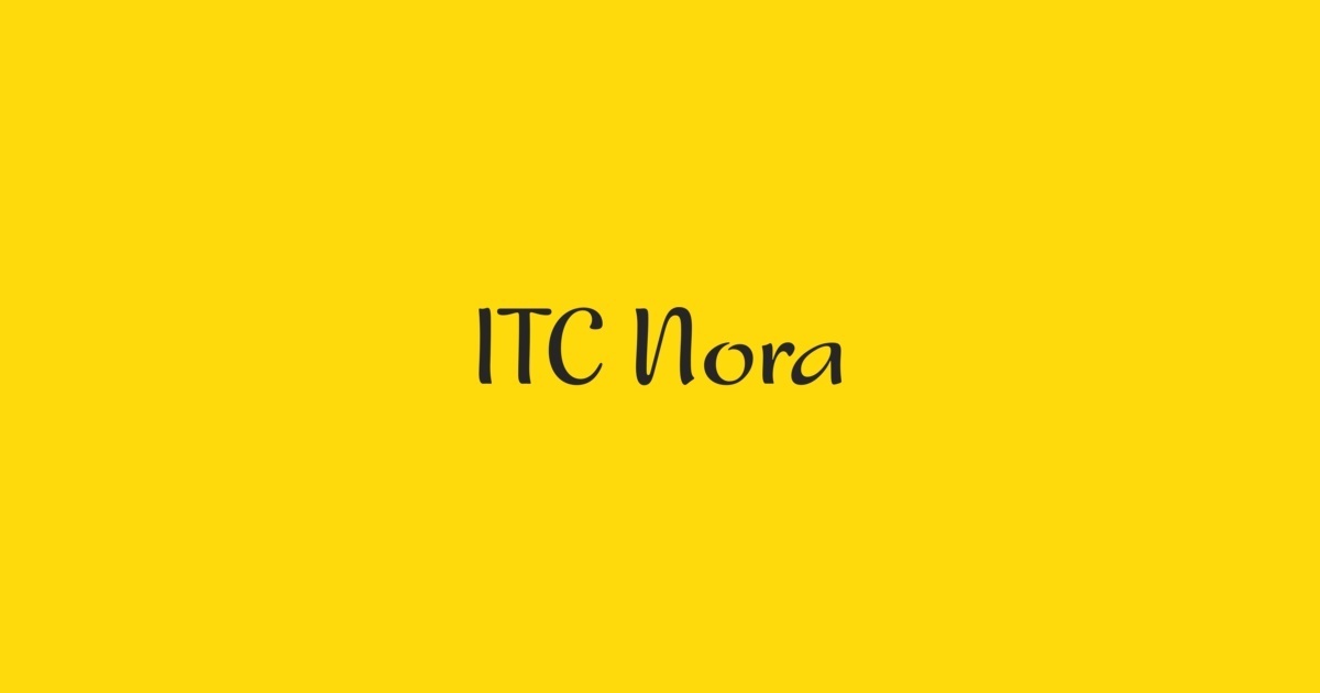フォント Nora ITC