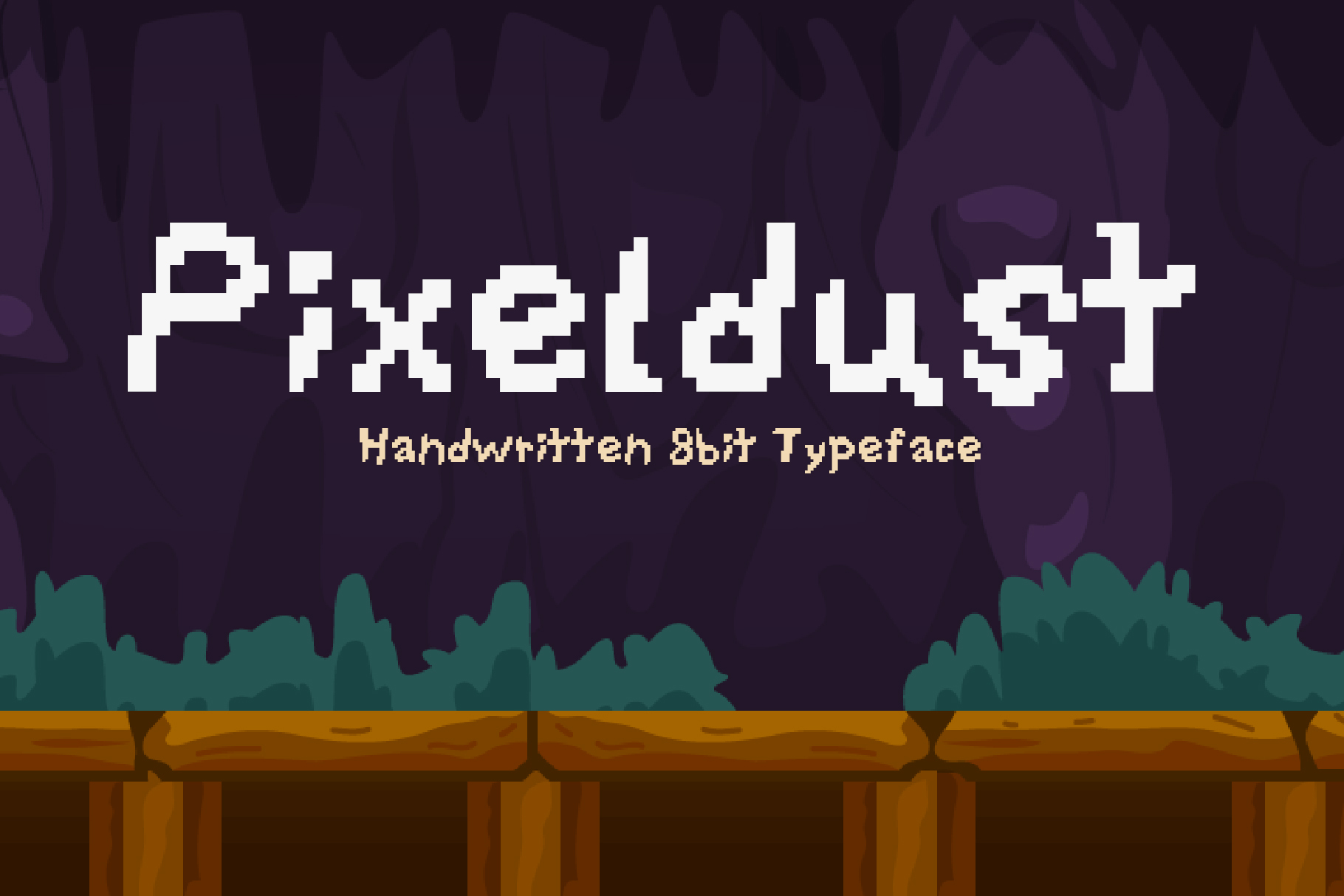フォント Pixeldust
