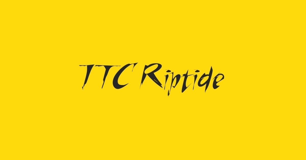 フォント Riptide ITC