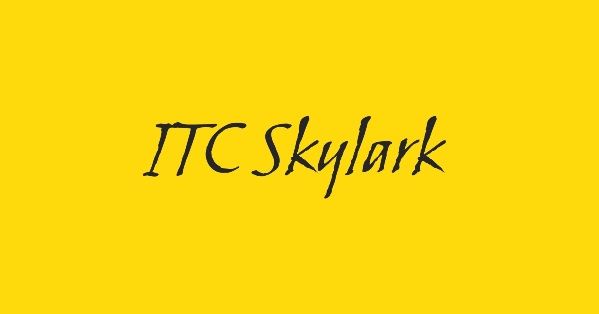 フォント Skylark ITC