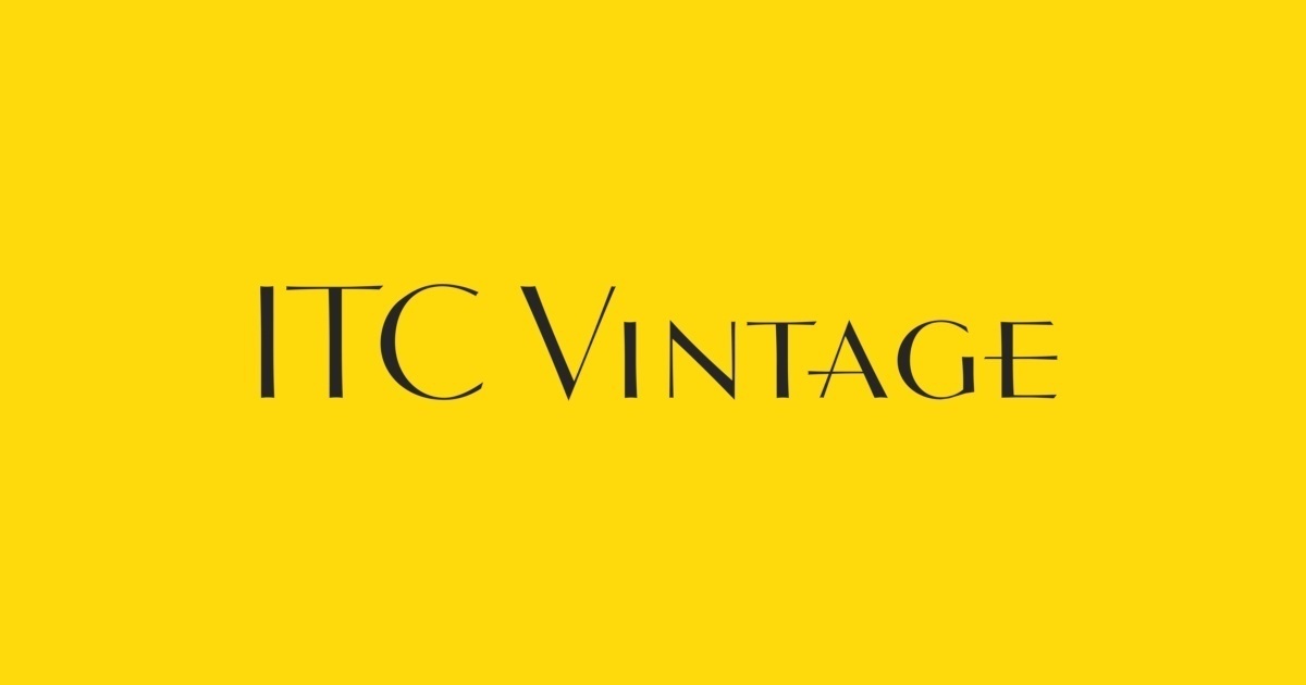 フォント Vintage ITC