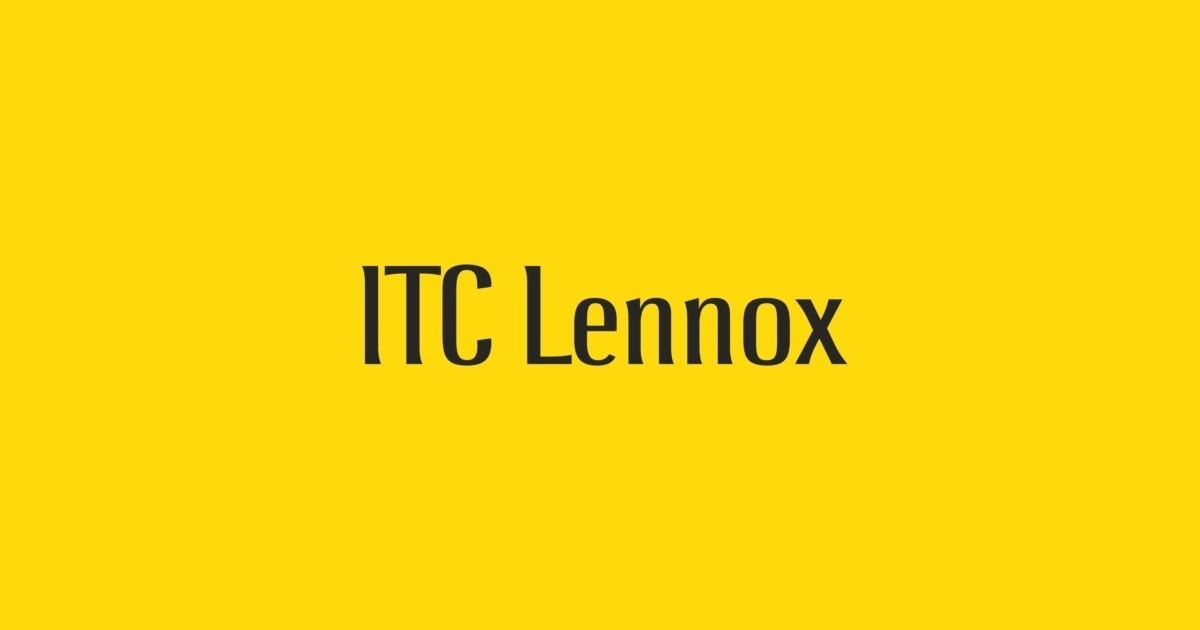 フォント Lennox ITC