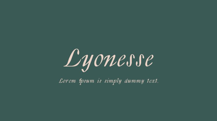 フォント Lyonesse