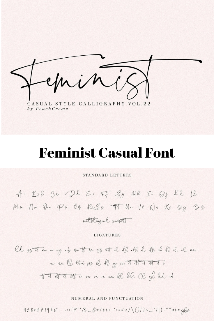 フォント Feminist