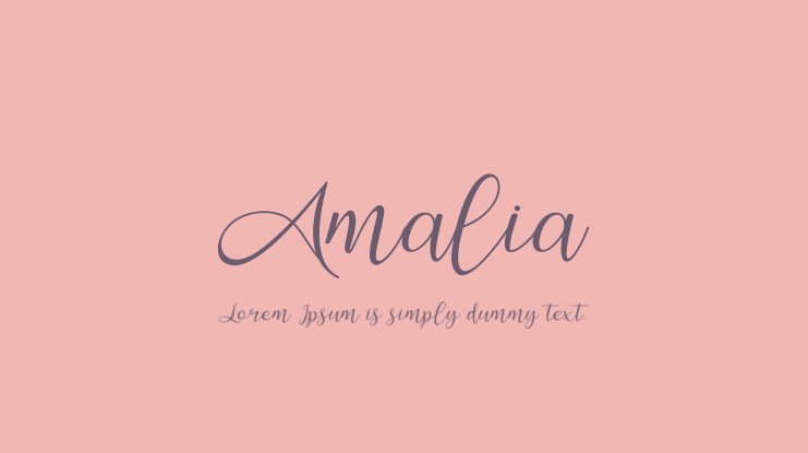 フォント Amalia