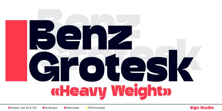 フォント Benz Grotesk